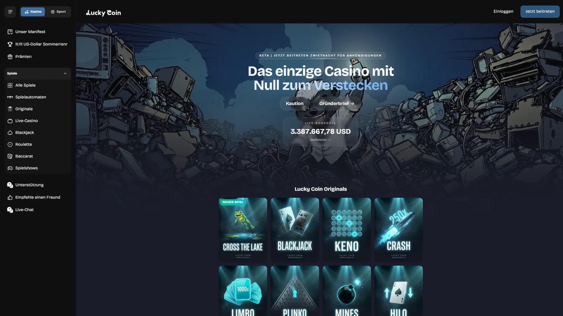 Besuche die Lucky Coin Website für Sportwetten und beste Unterhaltung.